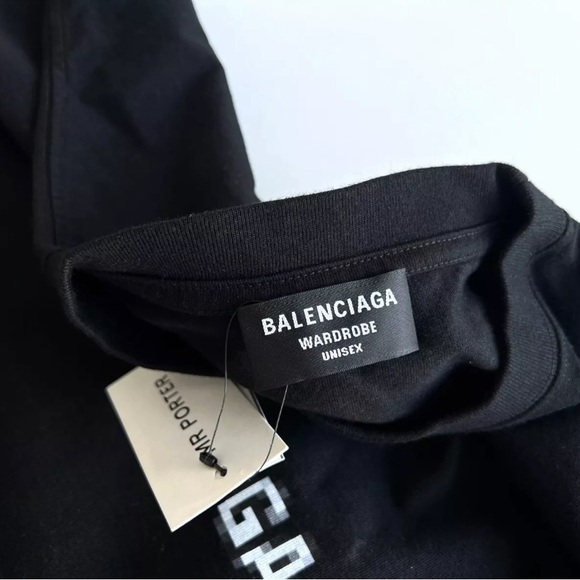 Balenciaga BB Pixel Logo Tee - Picture 5 of 11